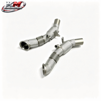 Downpipe haute performance KM Performance SS304 pour Ferrari SF90 Stradale Spider 4.0T V8 avec catalyseur Euro 6 et protection thermique