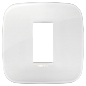 Vimar Wall <b>Switch</b> 9.5 Cm Square White Plastic Cover Plate - Product Image 1