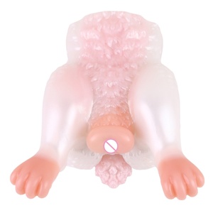 Masturbador Masculino de Doble Canal Estilo Conejo de Fantasía, Juguete Erótico de Silicona Inspirado en Animales para la Vida Sexual Masculina - Product Image 3