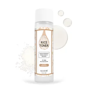 Whitening Rice Face Toner Korean Natural Organic Brightening Skin Care Facial Water Toner Spray Private Label