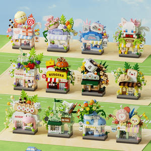 Petits blocs <span class=keywords><strong>de</strong></span> construction <span class=keywords><strong>de</strong></span> scènes <span class=keywords><strong>de</strong></span> rue 1:36 pour enfants, thème animalier, en ABS, éducatifs, décorations DIY pour enfants, à partir <span class=keywords><strong>de</strong></span> 6 ans, pour boîte <span class=keywords><strong>de</strong></span> Noë<span class=keywords><strong>l</strong></span> - Product Image 1