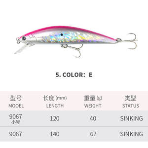 40G 67G Leurre dur en plastique artificiel pour la pêche en eau salée Wobbler <span class=keywords><strong>Surfer</strong></span> pour poissons d'eau douce Marlin Carpe Fabriqué en plastique - Product Image 2