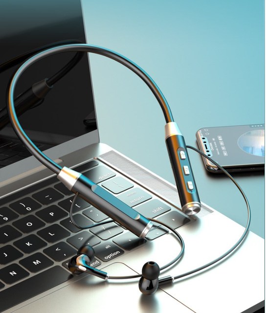 Neckband BT headphones, wireless in-ear, ultra-long standby, sports neckband BT headphones