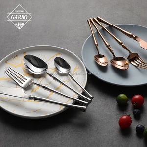 Cubertería de Acero Inoxidable para Restaurante Portugués, Cuchara, Tenedor para Bebé, Cuchillo para Carne, Juego de Cubertería de Lujo, Cubiertos Dorados y Plateados, Vajilla para Mesa - Product Image 6