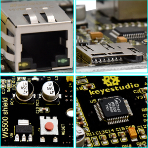 Keyestudio W5500 Network <strong>Shield</strong> Without POE Compatible With <strong>Arduino</strong> UNOR3 and <strong>Mega</strong> <strong>2560</strong> R3 W5500 Network Expansion Board - Product Image 4