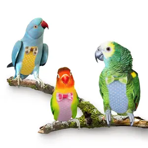 Pet Bird Clothes Creative Shit Pocket Fraldas Parrot Flying Clothes Lavável Pigeon Parrot Fraldas Drop Shipping