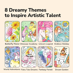 Mideer MD4194 Libro da Colorare ad Acqua per Bambini con Luce - <span class=keywords><strong>Foresta</strong></span> Fantastica, Terra dei Sogni, Pittura, Graffiti, Arte e Artigianato per Bambini - Product Image 2