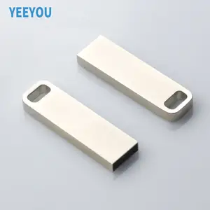 批发迷你金属Usb 2.0闪存驱动器64gb 32gb钥匙链环Usb笔式驱动器8gb 16gb迷你u盘3.0定制标志