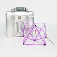 Améthyste Quartz Merkaba Cristal Bol Chantant Bain Sonore Quartz Instrument de Guérison Méditation pour une énergie corporelle