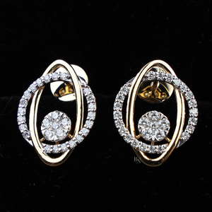 Pendientes de Diamantes Cultivados en Laboratorio de Diseño para Mujer, Plata, Oro de 10K, Oro de 14K, Oro de 18K, Joyería de Regalo Premium - Product Image 2
