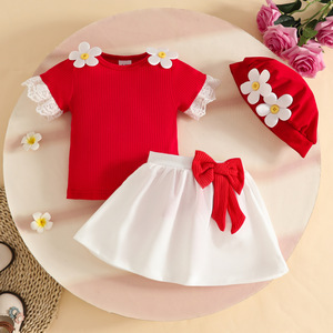 Nuovi Completi Casual con Fiocchi per Bambine, Set per Neonati, <span class=keywords><strong>Abbigliamento</strong></span> per Bambine da 1-3 Anni - Product Image 6