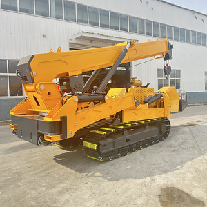 رافعة عنكبوتية هجينة ذاتية الدفع ، تلسكوبية هيدروليكية صغيرة قابلة للطي يتم التحكم بها عن بعد رافعة عنكبوتية - Product Image 4