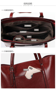 Sacs à main pour femmes de haute qualité, sacs à bandoulière de luxe pour femmes, sacs fourre-tout, nouveau sac à main en cuir véritable - Product Image 6