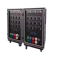 ST disesuaikan 19-Pin Socapex Plug 3-Phase tahap distribusi listrik kotak tembaga daya Distro peralatan dengan Breaker Output