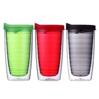 Gobelet d'eau portable pour voiture en plastique écologique DIY 450 ml, idéal pour les fêtes d'enfants, logo personnalisé