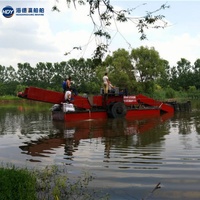 Récolteuse automatique de jacinthe d'eau et d'algues aquatiques, fabriquée en Chine, à moteur, pour les lacs et les étangs