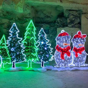 LED 야외 산타 클로스 모델링 조명 방수 IP65 광장 경치 좋은 거리 놀이터 휴일 풍경 조명 모티프 조명 - Product Image 1