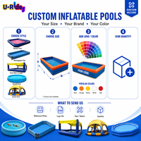 Piscine gonflable rectangulaire en PVC pour enfants et adultes avec abri de protection et auvent