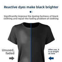 Feuilles de lavage noircissantes pour vêtements, agent réparateur fixateur de couleur, prévient la décoloration, restaure la vitalité, intensificateur de teinture pour le linge