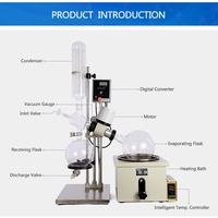Laboratoire RE-501D Yuhua Mini distillation sous vide extraction évaporateur rotatif rotovap