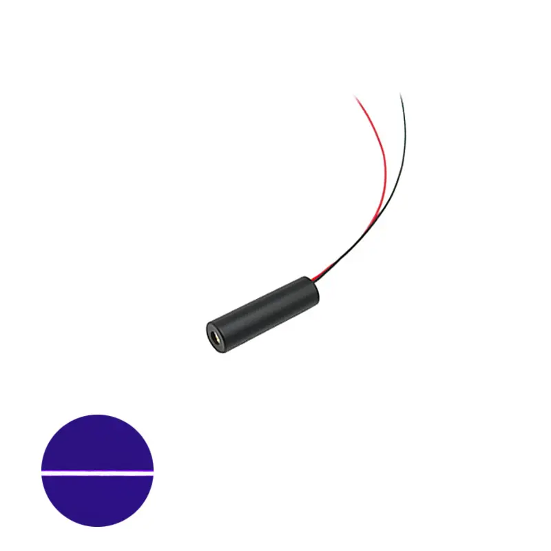 Vendita calda compatto D10x35mm 405nm 50mw blu e viola linea UV modulo diodo Laser ACC Drive grado industriale