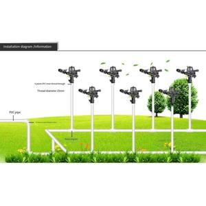 Riego agrícola Aspersor de impacto de 3/4 ''para sistema de riego agrícola - Product Image 4