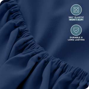Luxury 1600 TC Softness <strong>Deep</strong> Pocket Bedding <strong>Sheet</strong> Set 3pc <strong>Fitted</strong> <strong>Sheets</strong> Set - 1 <strong>Fitted</strong> <strong>Sheet</strong> and 2 Pillowcases - Product Image 6