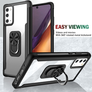 Funda de teléfono móvil transparente de alta gama, soporte de hebilla de anillo de Metal transparente para Samsung Galaxy <span class=keywords><strong>A</strong></span> <span class=keywords><strong>52</strong></span> A21s S21 - Product Image 2