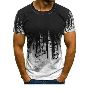 T-shirts personnalisés à impression bouffante 3D T-shirts brodés 100% coton de grande taille pour hommes T-shirts pour hommes exportés de BD - Product Image 2