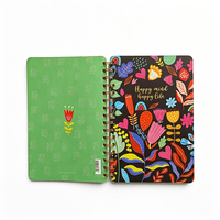 Carnet de notes créatif en spirale avec autocollants, agenda personnalisé pour étudiants mexicains, femmes et marché de la papeterie
