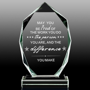 Factory Customized High-quality K9 Crystal Trophy Corporate Gift Employee Trophy with Custom logo