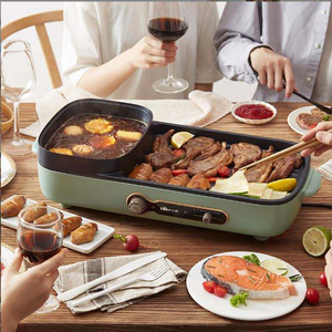 Parrilla Eléctrica Multifuncional Dos en Uno Directo de Fábrica con Olla Caliente y Barbacoa sin Humo - Product Image 4