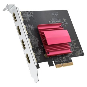 PCIe Quad hiển thị mở rộng thẻ bốn HDMI 4K60hz DisplayLink công nghệ USB3.1 Genii Adapter Windows 10 11 - Product Image 1