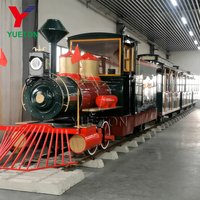 Tren eléctrico grande Parque de atracciones para niños y adultos Paseos en tren de vapor con diseño 3D gratuito a la venta