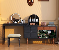 Nouvelle Tendance : Grande Coiffeuse à Plateau Cannelé pour Chambre à Coucher