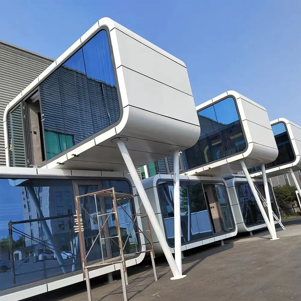 Rumah Kabin Bergerak Rumah Mewah Modern Prefabrikasi Profesional Rumah Kontainer