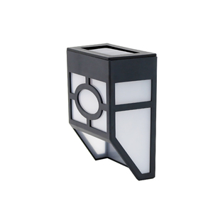 Leal de plástico negro de la pared de Decoración LED impermeable paisaje jardín solar al aire libre LED solar luz de la pared - Product Image 3