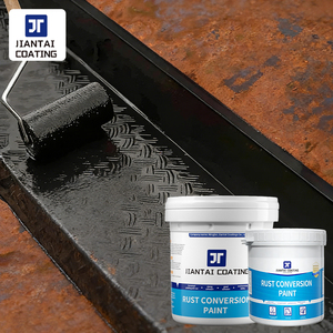 Pintura anticorrosiva a base de agua para conversión de óxido, renovación de tejas de acero y restauración de barandillas de puertas - Product Image 1