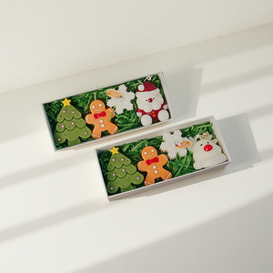 Venta al por mayor de velas personalizadas con logotipo privado, con aroma vela perfumada, cera de soja en forma de árbol de Navidad - Product Image 1