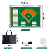 Tableau de tactiques de baseball portable, carnet de coach de baseball portable, adapté aux entraînements de baseball et aux entraîneurs