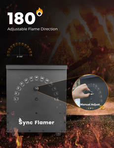 MOKA SFX آلة إطلاق النار برأس لهب مضاد للماء دائرة إطلاق لهب بزاوية 180 قاذف لهب حفلة ألعاب نارية - Product Image 3