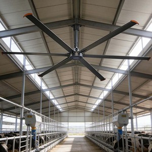 Ventilador Industrial Keystone de 16 pies para Uso en Interiores y Exteriores, Aspas de Aluminio, Alto Volumen, Baja Velocidad, Motor PMSM de 0.75kw para Grandes Fábricas - Product Image 2