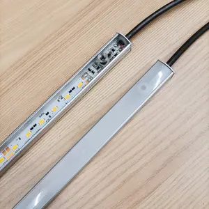 LEDタッチ調光スイッチアルミプロファイルLEDキャビネットライト12V/24V SMD 5730 56302835ホワイトキャビネット下LEDストリップライト