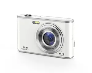 Yeni görünüm 4k 48mp 16x dijital Zoom Anti-Shake Vintage kamera çift Lens YouTube için Selfie vselfie Mini kamera