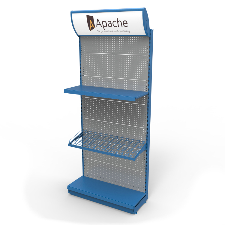Free Standing Kena Metal Pegboard Cosmetic Accessories Display Rack for Department Store — view 6