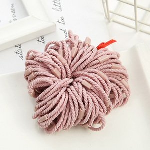 Attaches pour cheveux à boucle en corde, couleur unie, accessoires élastiques pour filles, usage quotidien - Product Image 2