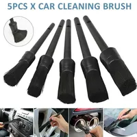 Ensemble de brosses pour le nettoyage des bords de la bouche d'aération Outil de nettoyage de la poussière Éponges Serviettes Accessoires pour le lavage de voiture