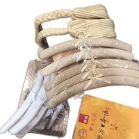 Porte-vêtements de luxe en coton et lin, antidérapant, sans couture, avec couverture en tissu et éponge, pour robes de mariée et broderies