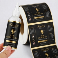 Étiquettes personnalisées pour flacons compte-gouttes, autocollants adhésifs avec logo, vinyle PVC imperméable pour huiles capillaires et emballages cosmétiques