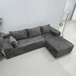 Tiết kiệm không gian L hình <span class=keywords><strong>sofa</strong></span> Modular cắt với Reversible Chaise phòng chờ cho căn hộ phòng khách - Product Image 3